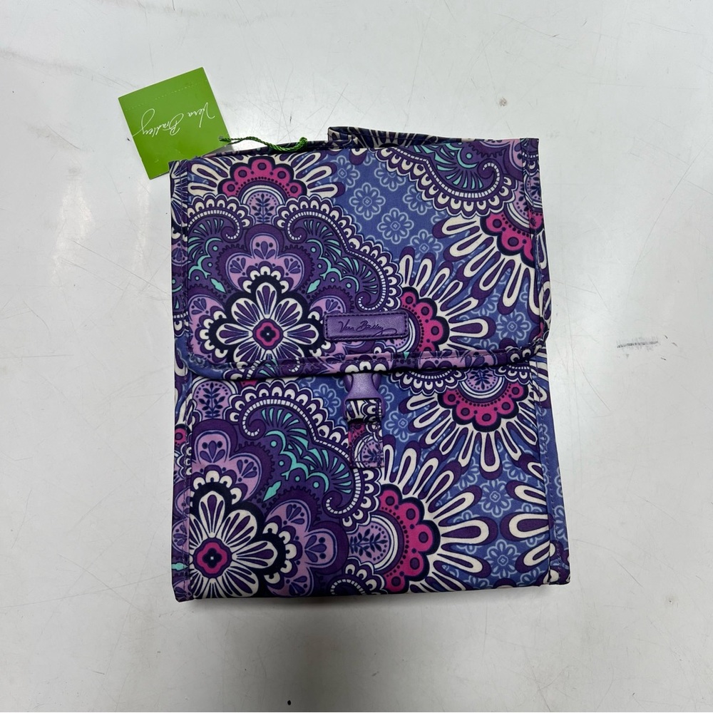 Vera Bradley Purple and Pink Lunch Bag with Quilted Design